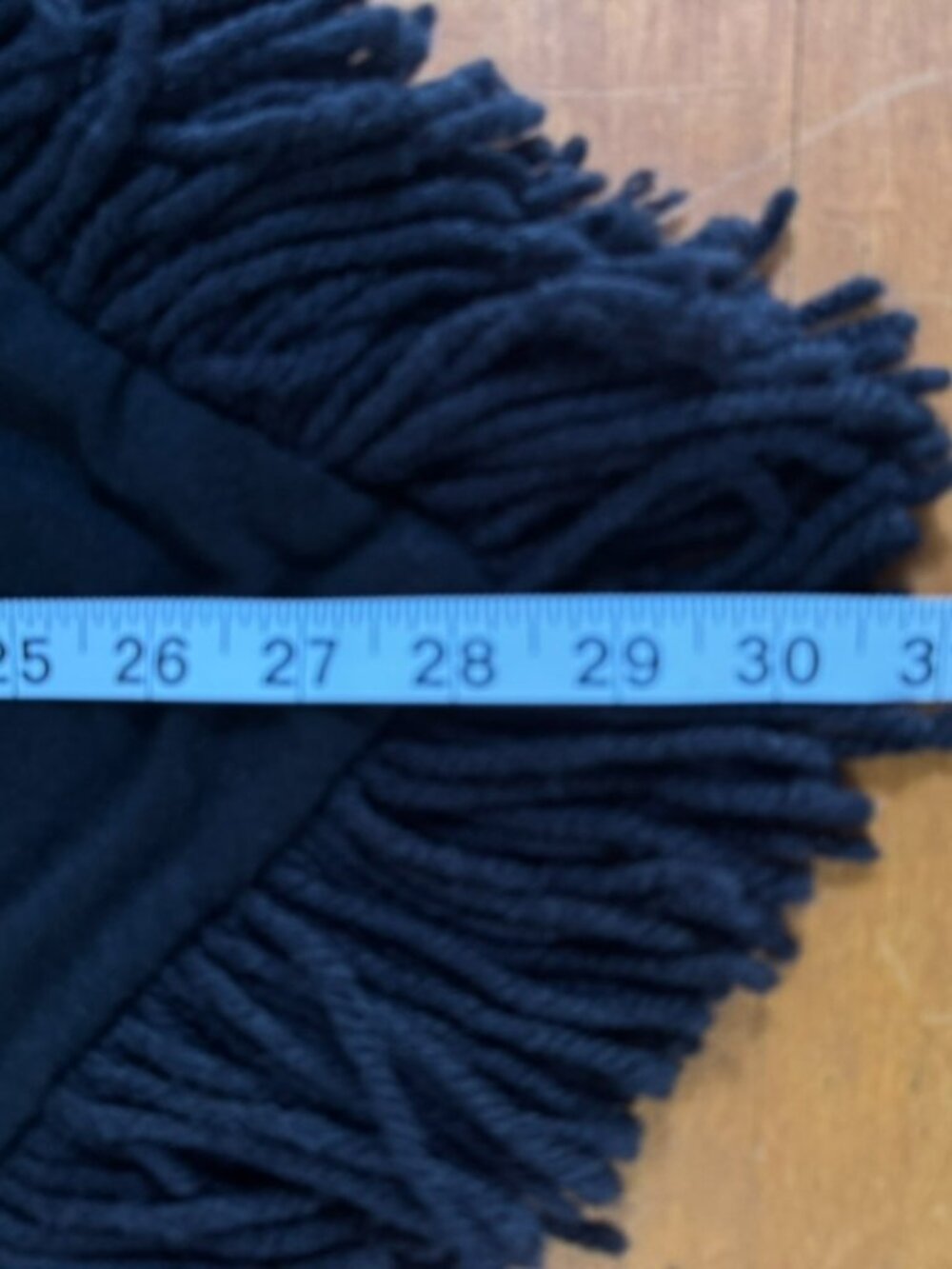 Black Fringe Triangle Shawl Wrap Gothic Witchy Dark Academia Boho - Picture 8 of 13